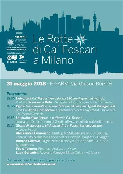 Le Rotte di Ca' Foscari passano da Milano